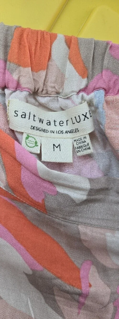 Saltwater LUXE Beige Maxi Skirt Floral Print-Size M